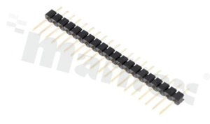 Listwa stykowa do PCB; w rastrze 2.54mm; 1x20 styków; montaż: THT; męska; prosta; jednorzędowa