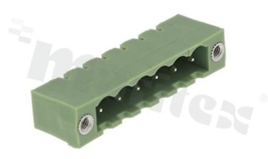 Listwa zaciskowa rozłączalna, męska, <b>6-torowa z zaczepem śrubowym</b>, w rastrze 5.08mm, prosta <b>wyprzedaż!</b>