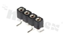 Pin Header; pitch 2.54mm; 1x4 pins; assembly: THT; male; straight; single row