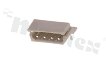 Header for PCB; pitch 2.50mm; 4-contacts; THT; male; side entry