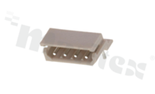 Header for PCB; pitch 2.50mm; 4-contacts; THT; male; side entry