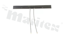 Antenna; FPC; LTE/5G; 600-6000MHz; 5.91dBi; VSWR<3.0; linear; IPEX; adhesive; 237x22mm; black