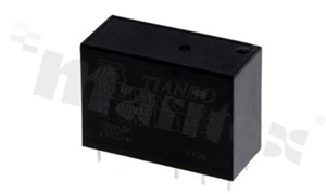 Electromagnetic relay; contact rating current 8A; coil voltage 12VDC; 2 changeover contact (2C); coil power 540mW; 5A/30VDC; 8A/250VAC