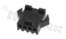 Korpus złącza kablowego; w rastrze 2.50mm; 4-stykowego; żeńskie; na przewód AWG#28-22; 250V/3A