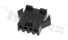 Korpus złącza kablowego; w rastrze 2.50mm; 4-stykowego; żeńskie; na przewód AWG#28-22; 250V/3A