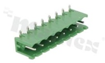Pluggable terminal block; pitch 5.08mm; 8-ways; male; R/A pin header; opened type; UL 300V/16A; TUV:320V/20A