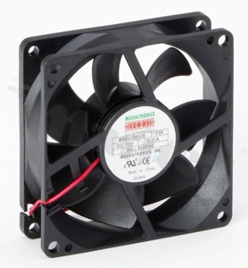 Wentylator; DC; 12VDC; 80x80x25mm; 1.88m3/min; 44.20dB; 2 przewody