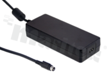 Power supply; desk-mounted; medical; 160W; 24V; 6.67A; 80–264VAC; 113-370VDC