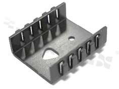 Heatsink; moulded TO-220; 39.6x36.1x12.7mm; black; anodized aluminium AL5052; RoHS.