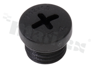 Korek wentylacyjny M12; nylonowy;IP68; O-ring;odporny na UV(F1); szary