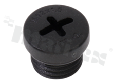 Ventilation plug M12;nylon;grey; O-ring; black