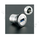 USB3.1 socket; female; mounting hole 22mm; USB3.1 male plug connection; cable length 60cm; silver; aluminum alloy.
