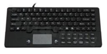 Klawiatura silikonowa IP68; 87 klawiszy; touchpad; wymiary 220 x 110 x 9 mm