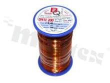 Insulated winding wire; with one layer of enamel insulation; diameter 0.40mm; SWG 27; -65+200 deg.C; 460m; 500g.
