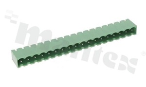 Pluggable terminal block; pitch 5.08mm; 18-ways; male; straight pin header; closed type; UL 300V/16A; TUV:320V/20A