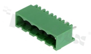 Listwa zaciskowa rozłączalna; w rastrze 5.08mm; 5-torowa; męska; pionowa; zabudowana; UL 300V/15A; TUV:320V/20A