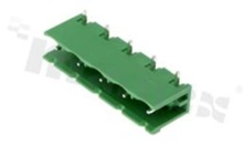 Pluggable terminal block; pitch 7.50mm; 5-ways; male; R/A pin header; open type; UL 300V/15A; TUV:400V/20A