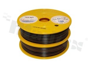 Przewód pojedynczy LGY/H05V-K; z wielodrutową miedzianą żyłą; czarny/brązowy; przekrój 0.50mm2; AWG 20; 500V; -40+105 st.C; 100m.