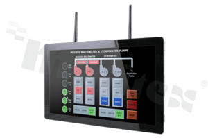 Komputer panelowy; 15.6"; 1920x1080; FHD; 5xCOM; LAN; M.2 Key A; DIO; HDMI/DP; temp.pracy: 0+45 st.C; zasilanie: 12-24 VDC