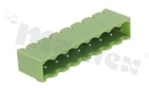 Pluggable terminal block; pitch 5.08mm; 8-ways; male; straight pin header; closed type; UL 250V/12A