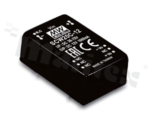 Converter DC/DC; 20W; 15V; 18-36V; 1333mA