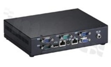 Bezwentylatorowy komputer wubdowanty AMD Geode LX800 500 MHz; 4xCOM; 3xUSB; 2xGbE; 1xVGA; 1xMicin; 1xLineout; 1xLinein; 1xPS/2; temp. pracy -10+50C; zasilanie 90-260V