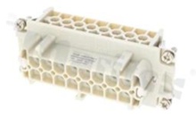Wkład żeński Heavy-Mate seria E; 16-stykowy(16+PE); rozmiar: E16; 19A; 500V; kabel 0.5-4mm2; styki srebrzone; skręcane