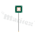 Antena; patch; GNSS; 1164-1586MHz; -0.31dBi; VSWR<1.42; RHCP; kierunkowa; RF1.13; 0.1m; IPEX; przykręcana; 39x39x12.1mm