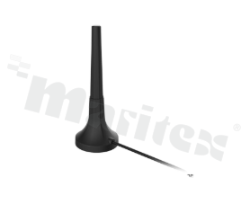 Antena; prętowa prosta; LTE; 698-2690MHz; 4.4dBi; VSWR<3.8; liniowa; dookólna; RG174LL; 1m; SMA; magnetyczna/przyklejana; fi30x82.2mm; IP67