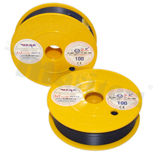 Przewód pojedynczy LGY/H05V-K; z wielodrutową miedzianą żyłą; granatowy; przekrój 0.50mm2; AWG 20; 500V; -40+105 st.C; 100m.