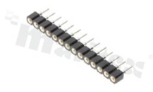 SIP Socket; in pitch 2.54mm; 1x14-pins; precise