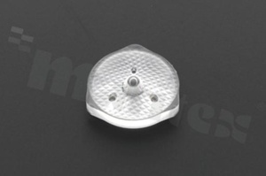 Lens for LED mid power; angle: 158.4 degrees ; Number of LEDs: 1; Dimensions: round 15.7mm; Height: 4.73mm; material: PMMA; Fastening: screw
