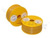 Przewód pojedynczy LGY/H05V-K; z wielodrutową miedzianą żyłą; żółty/szary; przekrój 2.50mm2; AWG 14; 500V; -40+105 st.C; 50m.