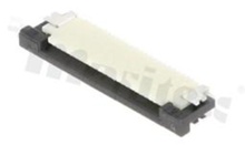 ZIF connector for FFC/FPC; pitch 0.50mm; 24-contacts; SMD; side entry; upper contacts