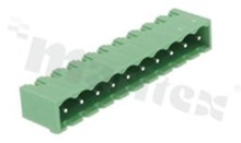 Listwa zaciskowa rozłączalna; w rastrze 5.00mm; 10-torowa; męska; pionowa; zabudowana; UL 300V/16A; TUV:320V/20A