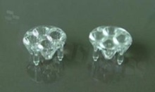 Lens for LED high power; angle: 15 degrees ; Number of LEDs: 4; Dimensions: round 25.4mm; Height: 12.4mm; material: PMMA; PC; Fastening: glue