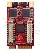 Karta rozszerzeń mPCIe -> 2 porty LAN; temp. pracy: 0+70 st.C