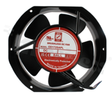 Wentylator; DC; 12/24/48V; 172x150x38.5mm; 120-224.2CFM; 1950/3950RPM; 40.1/55.3dBA.