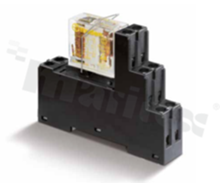 Interface relay; electromagnetic; contact rating current 8A; coil voltage 24VDC; 2 changeover contact DPDT; coil power 0.7W; 8A/250VAC, 8A/24VDC; screw terminals; DIN-Rail