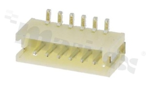 Header for PCB; pitch 1.50mm; 6-contacts; SMD; male; top entry; 50V/1A