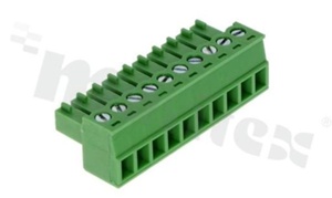 Listwa zaciskowa rozłączalna; w rastrze 5.08mm; 2-torowa; żeńska; na przewód 2.50mm2 (28-12AWG); kierunek wtykania równoległy do osi przewodów; styki z fosforobrązu; mosiężna klatka; UL 300V/15A