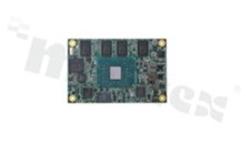 COM Express Module; Intel Pentium N4200/Celeron N3350; up to 8 GB RAM; 64 GB eMMC (optional); LAN; 2x SATA; 2x USB 3.0; 8x USB 2.0; LVDS; DDI; LPC; SPI; 2x Serial TX/RX; I2C; DIO; SMBus; operating temperature: -20+70C