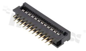 IDC connector; pitch 2.54mm; 24-contacts; flat cable AWG#26-#28