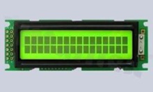 Display LCM; LCD character; 16x2 chars; STN yellow-green Y/G with LED backlight yellow-green Y/G; viewing angle 6:00;