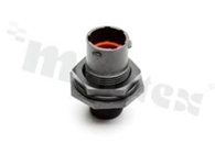 Connector: circular; socket; on panel mounting; front side nut; PIN: 4