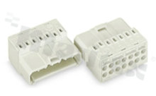 Plug; with PE contact plate possibility; without PE contact; 4-track; gray