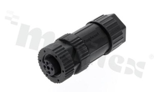 Wtyk M12; kodowanie A; 5-stykowy; żeński; 4A; prosty; z połączeniem gwintowanym; do kabla;kabel przykręcany; plastikowy; wodoszczelny IP67