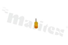 Wire pin terminal; O: 1.9mm; 4.0-6.0mm2; crimped; insulated; for cable; yellow; Imax = 48A; H:12,5mm; L=26mm