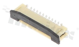 ZIF connector for FFC/FPC; pitch 0.50mm; 20-contacts; SMD; top entry