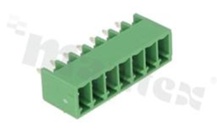 Pluggable terminal block; pitch 3.50mm; 7-ways; male; straight pin header; closed type; UL 300V/8A; TUV:250V/7A